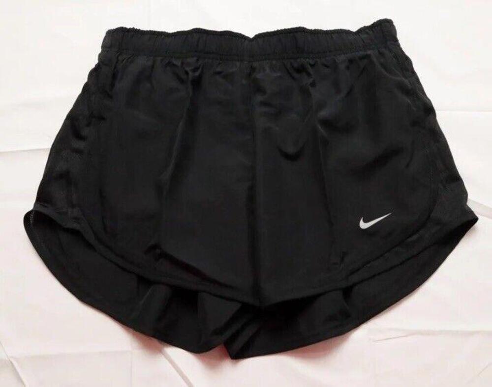 Nike Women's Activewear Dri-FIT Tempo Running Shorts MP7 Solid Black Medium NWT